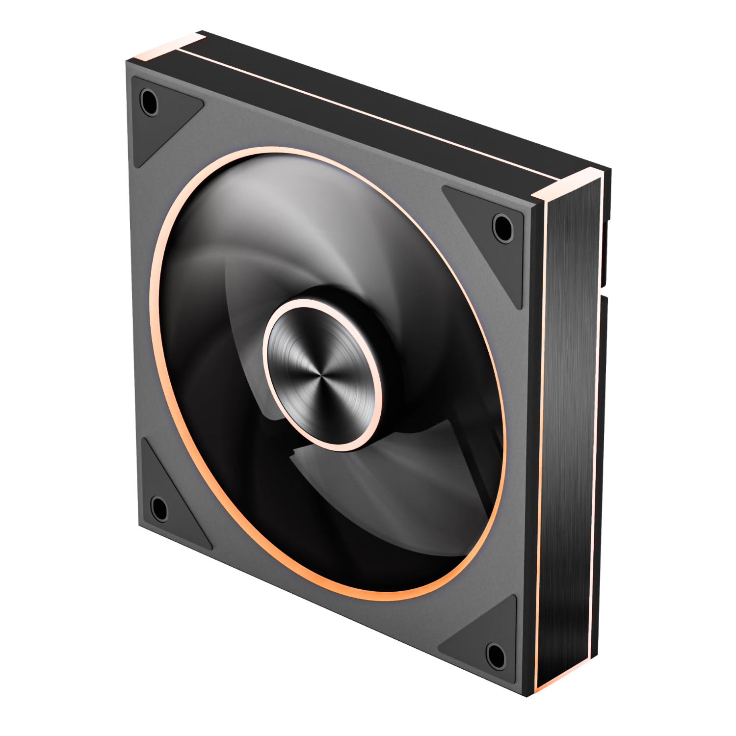 Aigo Aurora T1 Black ARGB 5V 3-Pin Motherboard Sync 12CM PWM Temperature Control Metal Blade PC Case Fan