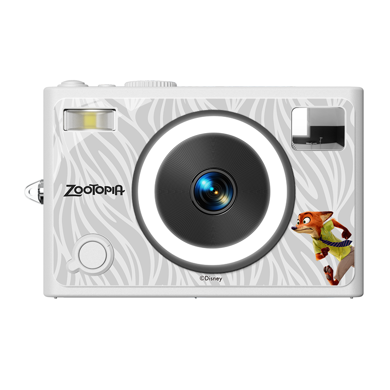 Disney Zootopia Digital Camera Entry-Level Dual Lens Student Vlog Pocket Camera CCD Alternative Beauty Version Nick Birthday Lantern Festival Back-to-School Gift for Boys and Girls