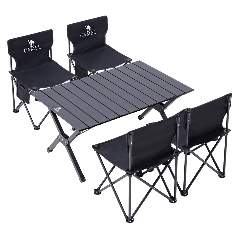 CAMEL Camping Chair and Folding Table Set Portable Outdoor Picnic and Camping Equipment