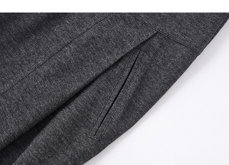 Demana Plush Warmth Autumn Mini Heater Design Pleated Segmented Straight-Leg Petite Women's Casual Pants 13