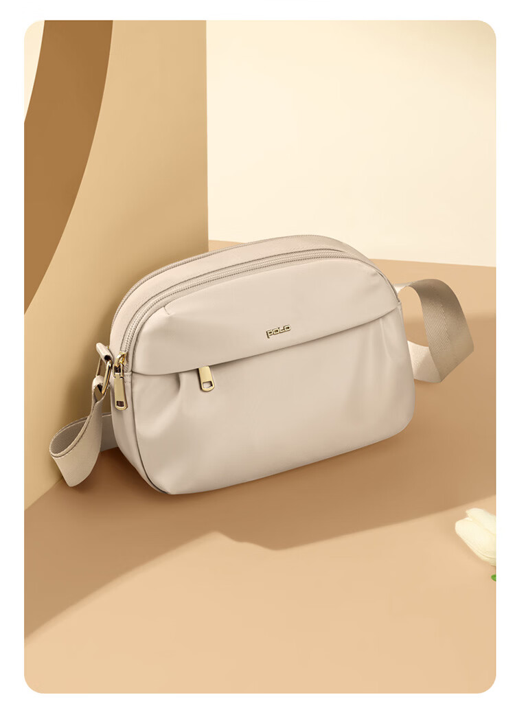 POLO Women's Lightweight Single Shoulder Crossbody Bag Large Capacity 8.3-inch iPad Bag Casual Phone Sports Sling Bag 11