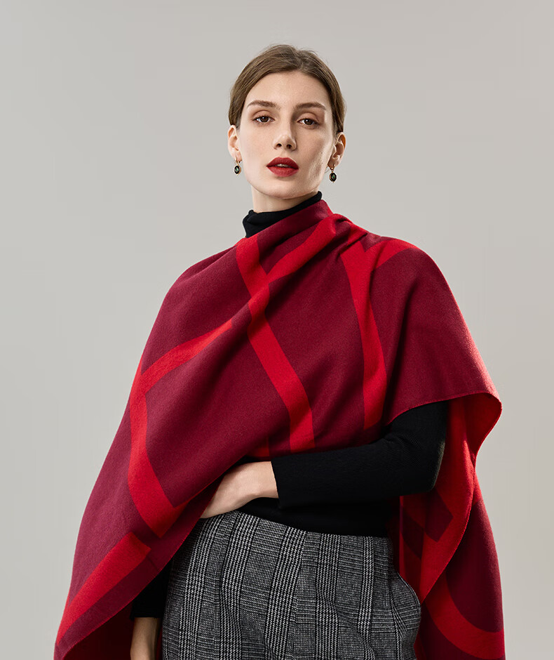 ELLE Gift Box Set Women's Shawl Office Warm Fashion Versatile Scarf Neck Warmer New Winter Gift New Year 4