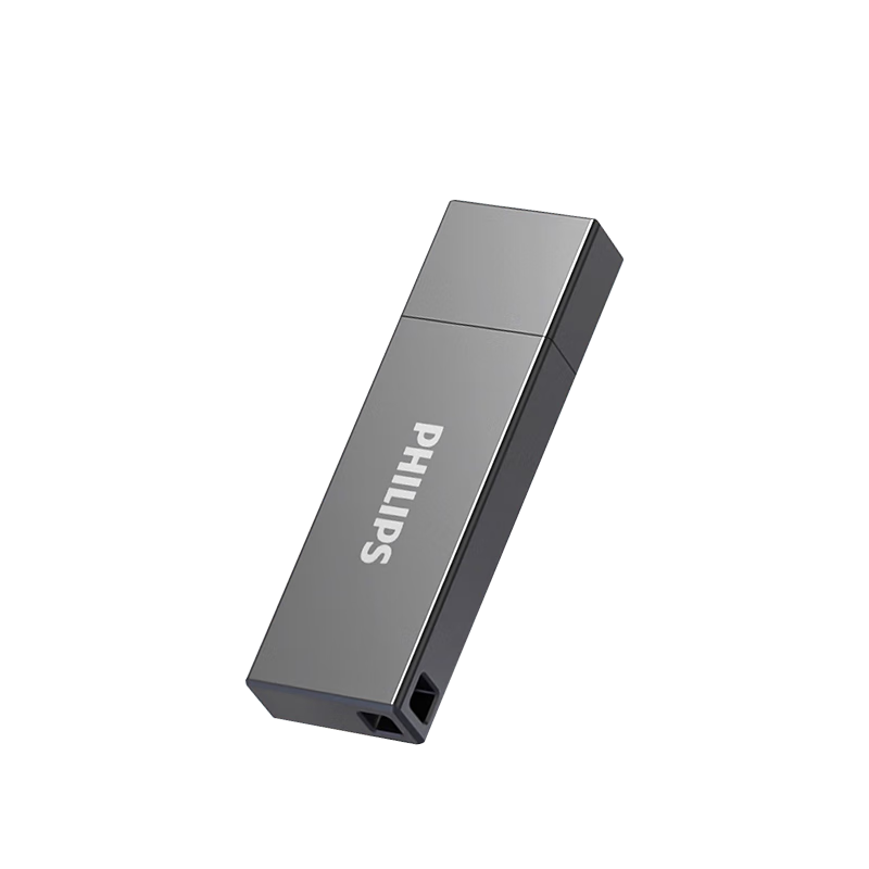 PHILIPS 128GB USB 3.2 Metal USB Flash Drive 150MB/s High-Speed Storage USB Drive for Computer Expansion Business Office Study 11UA-M Gray