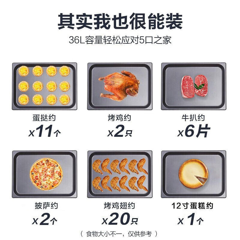 美的（Midea）出品蒸烤箱一体机36L蒸烤炸三合一立体热风智能远程操控家用嵌入式烤箱HD300 【美的出品】智能家电华凌HD300