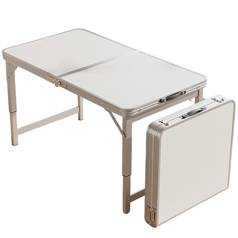Gosoo Outdoor Folding Table Portable Picnic Table Adjustable Height Reinforced Advertising Training Table 1.2m