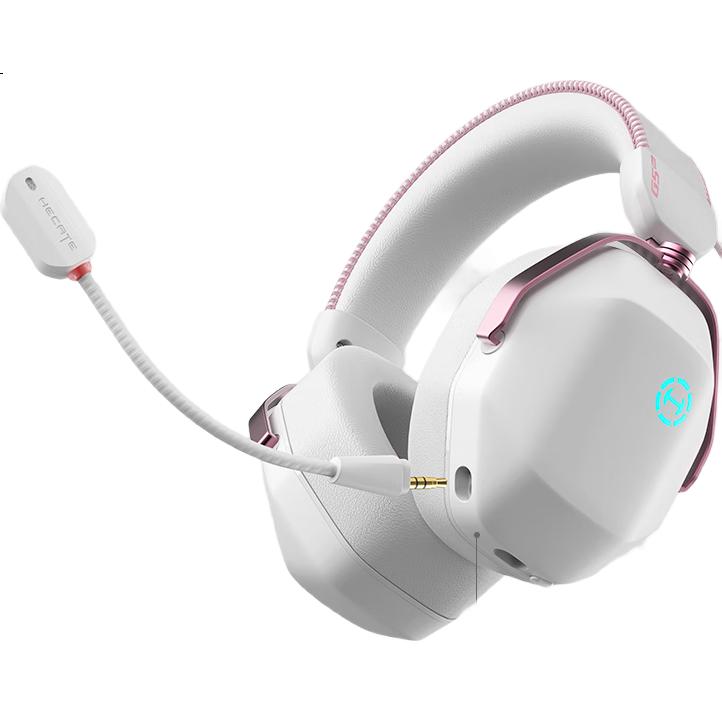 Беспроводные игровые наушники EDIFIER HECATE G5 MAX, 2.4G, Bluetooth, THX Audio, с микрофоном, розовые