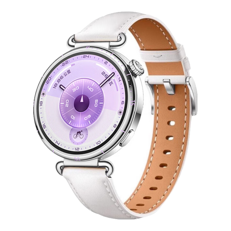 Watchbond Leather Strap Compatible with Huawei Watch GT6/GT5/GT4/Watch5 Women's Models, Official Style for GT5 Pro, Smart GT5 Sports 18mm Fashionable Women's Watch Band