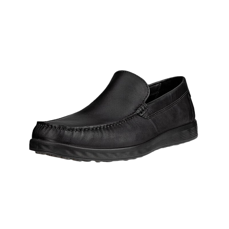 ECCO Men's Loafers, Slip-On Leather Shoes, Business Casual Shoes, Cowhide Men's Shoes, S Light Moccasin 540514, Size 42