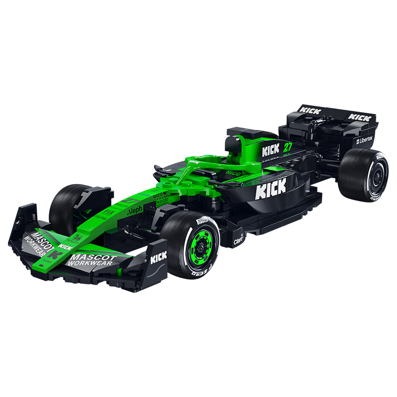 CaDA 2025 Sauber F1 Team C45 Racing Car 1:24 Building Block Puzzle Toy for Boys Children Gift