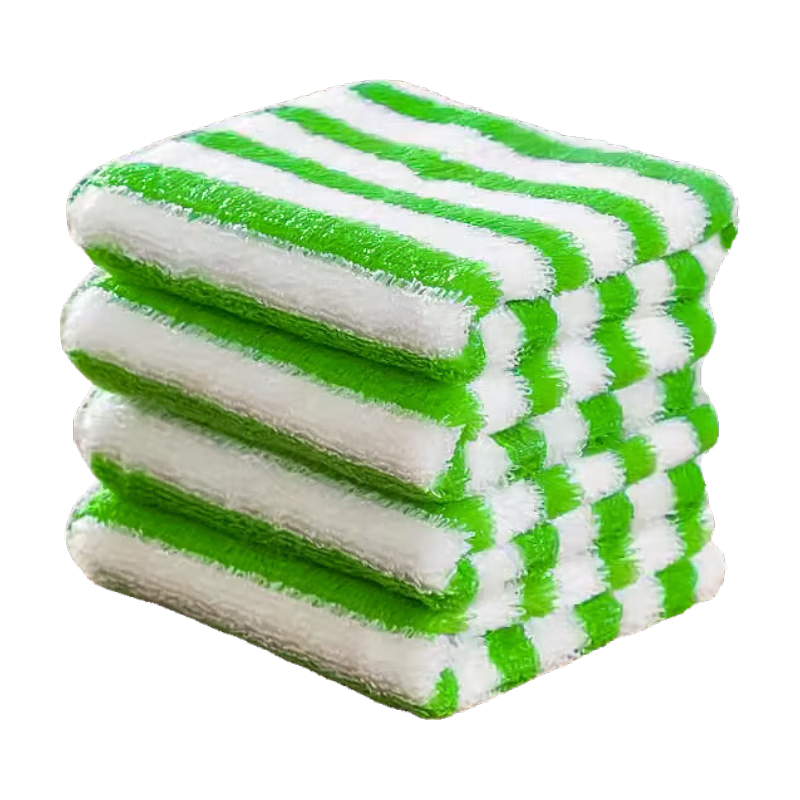 COODORA Bamboo Fiber Dish Cloth Kitchen Professional Cleaning Cloth 25x25cm 5-Pack Thickened Oil-Removing Absorbent Dish Towels Lint-Free
