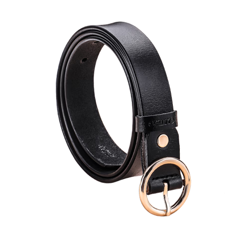CARTELO Women's Leather Belt, Metal Waist Chain, Simple And Versatile, Decorative Strap for Dresses, Fashionable Waistband Accessory, Gift