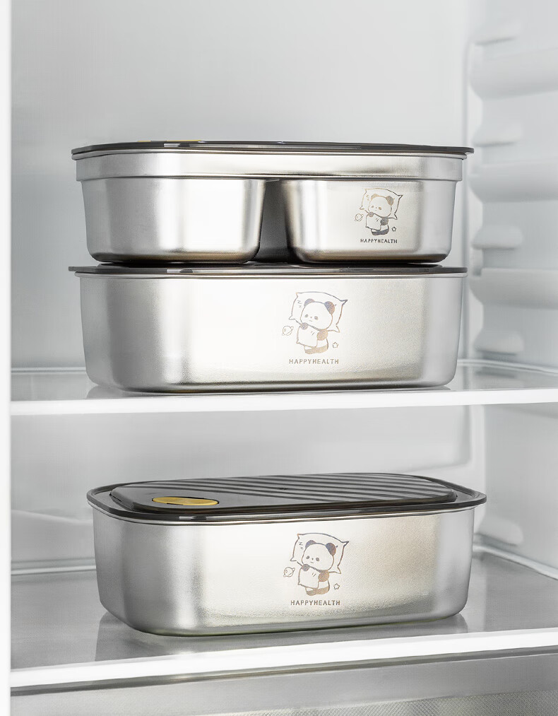 Newair 316 Stainless Steel Microwaveable Food-Grade Divided Lunch Box for Students and Office Workers 6