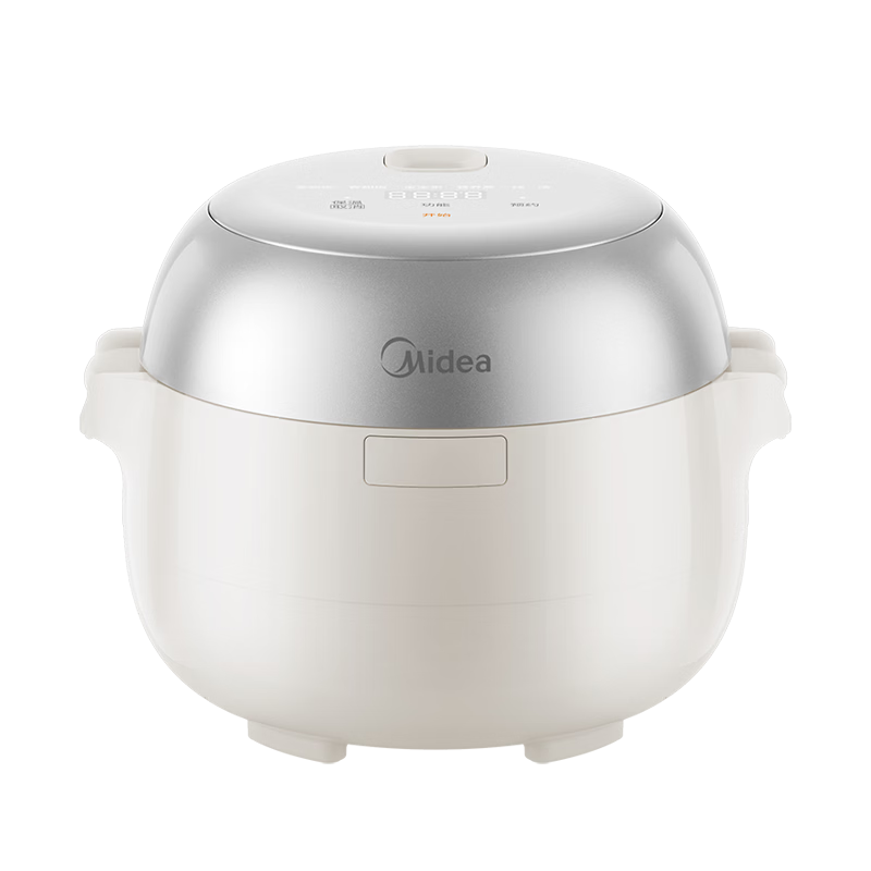 Midea Mini Rice Cooker 2L Small Capacity 1-2 Person Multifunctional Electric Rice Cooker with Smart Reservation and Fluoride-Free Soup and Porridge Cooking RC208