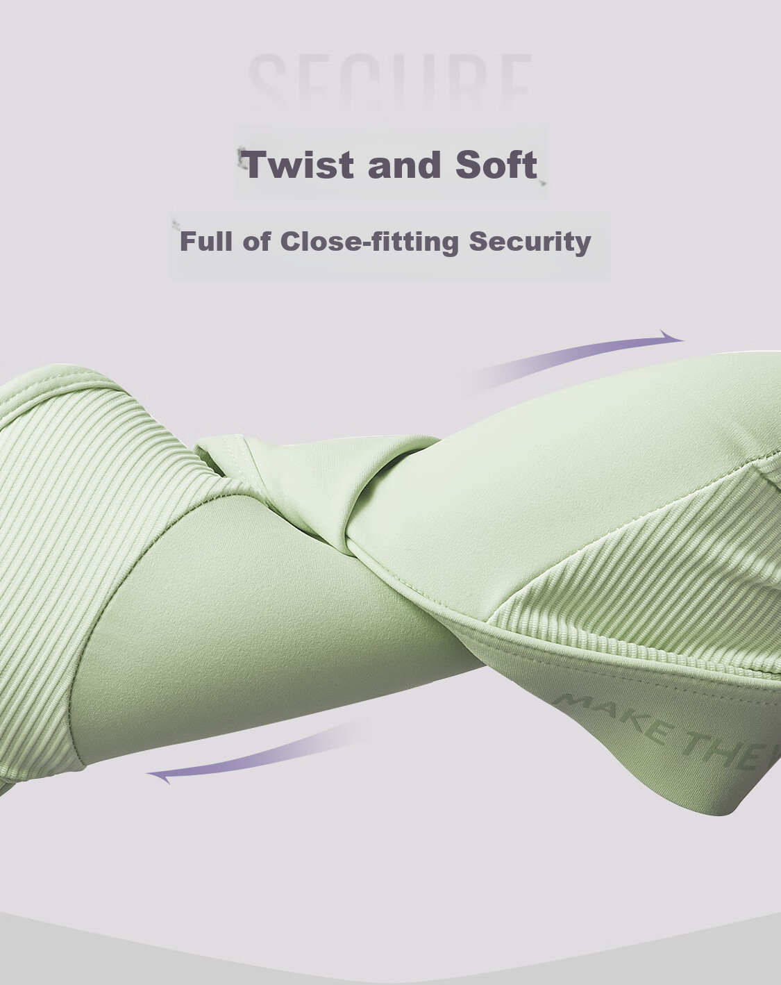 Keep High-Intensity Sports Bra, Anti-Sagging, Side Support, Training, Running, Summer Wear, Shock-Absorbing, Milkshake Purple, S 3