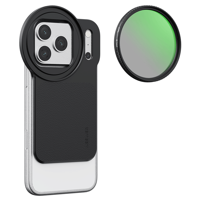 NEEWER Magnetic Filter Backplate for iPhone 17 Pro Max, Threaded CPL Filter with Multiple Levels, Oil-Resistant, Scratch-Resistant Neutral Density ND Filter for Landscape Photography