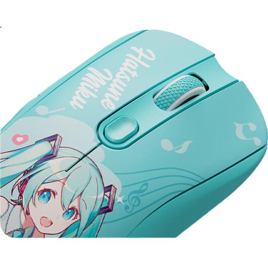 Беспроводная игровая мышь AKKO Hatsune Miku Collaboration, проводная/Bluetooth/2.4G, три режима подключения, для ПК и ноутбуков, PAW3950