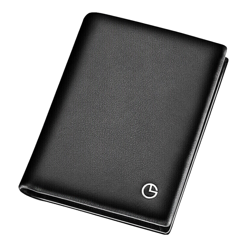 Goldlion Vertical Wallet, Anti-Theft Card Holder, Magnetic-Resistant Leather Bifold Wallet, Gift Box, Birthday Present