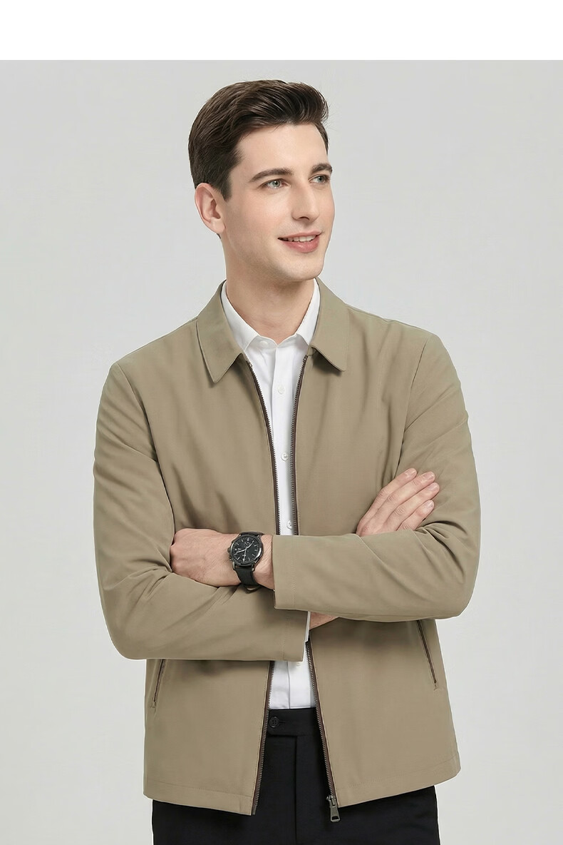 Shanshan [Three-proof Seamless Lapel] Men's Jacket Spring Autumn Business Executive Workwear Casual Middle-aged Dad Coat 14