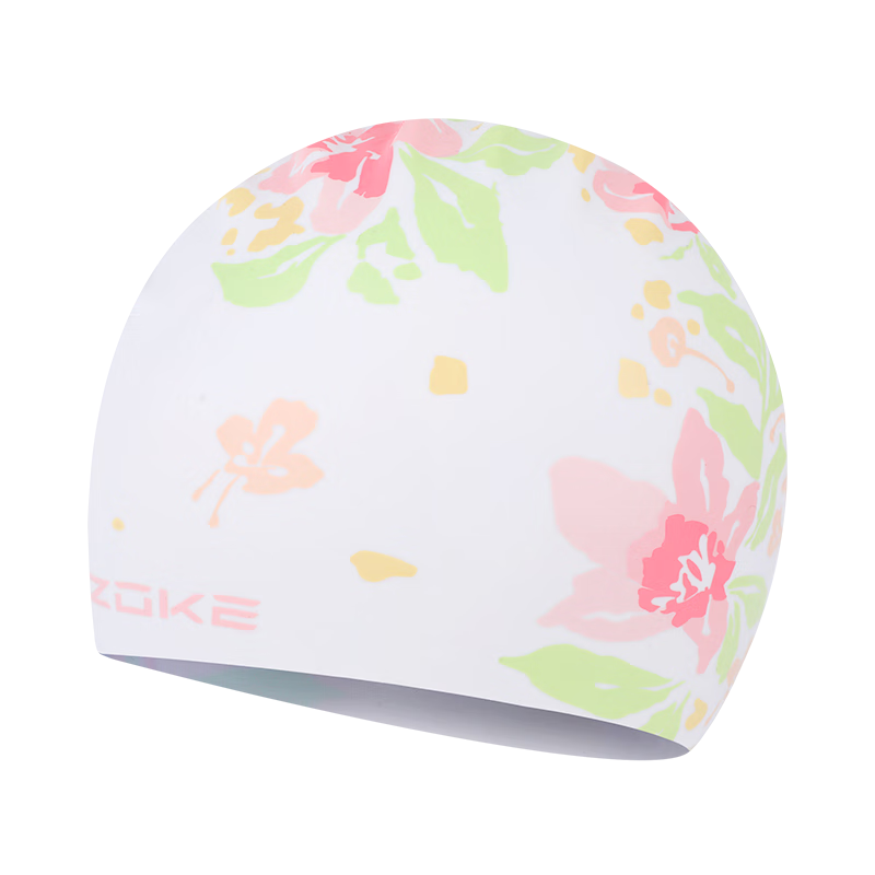 ZOKE Women's Extra Large Silicone Swim Cap Long Hair Waterproof Non-Slip Comfortable Fashion Swimming Training 626303209