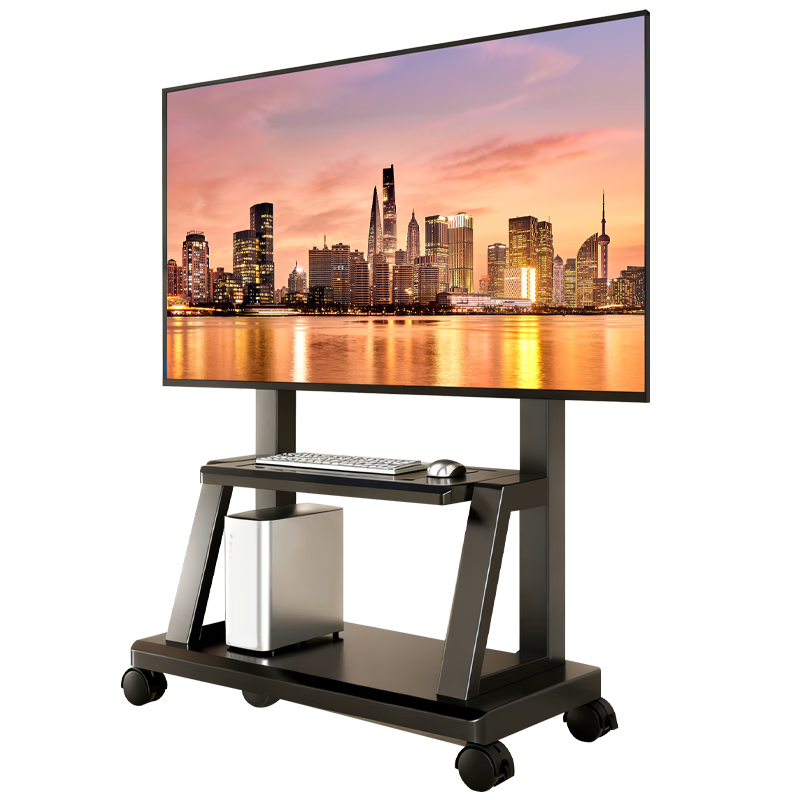 ProPre 32-70 Inch TV Mobile Stand, Large Screen Floor-Standing All-In TV Stand, Display Screen TV Cart, Mobile Trolley, Universal Video Conference Stand