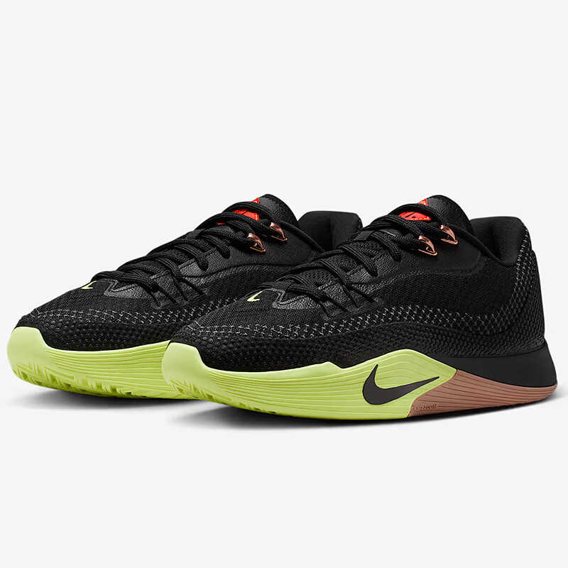 NIKE Men's Basketball Shoes S.T. FLARE, Sports Sneakers HF0232-004, Black/gray, Size 43