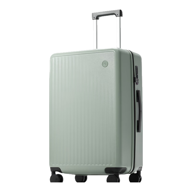 JD Original Wujie Lite Suitcase, 24-Inch Large Capacity, Spinner Wheels, Travel Password Lock, for Men And Women, Forest Oxygen Gree
