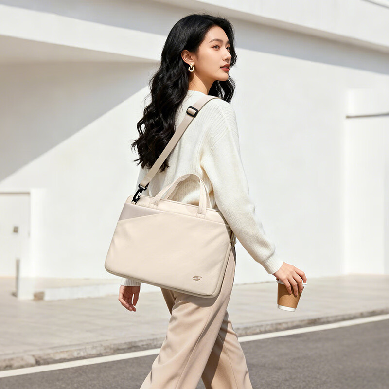 GOLF Women's Laptop Bag Lightweight Business Briefcase 14-inch Notebook File Bag Large Capacity Shoulder Crossbody Bag