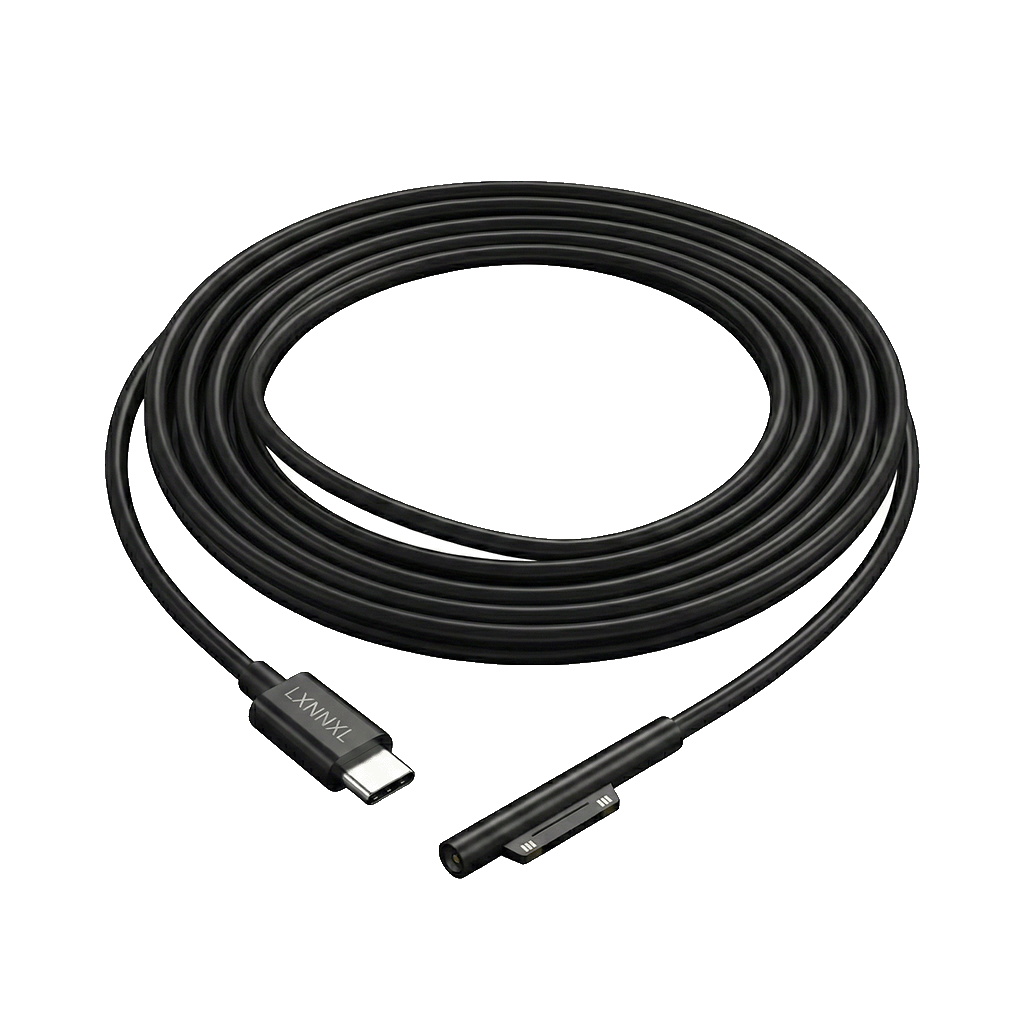 Green Efficiency Microsoft Surface Charger Cable Compatible with Pro 7/6/5/4 GO Laptop Tablet Power Adapter Type-C to Surface Magnetic Cable