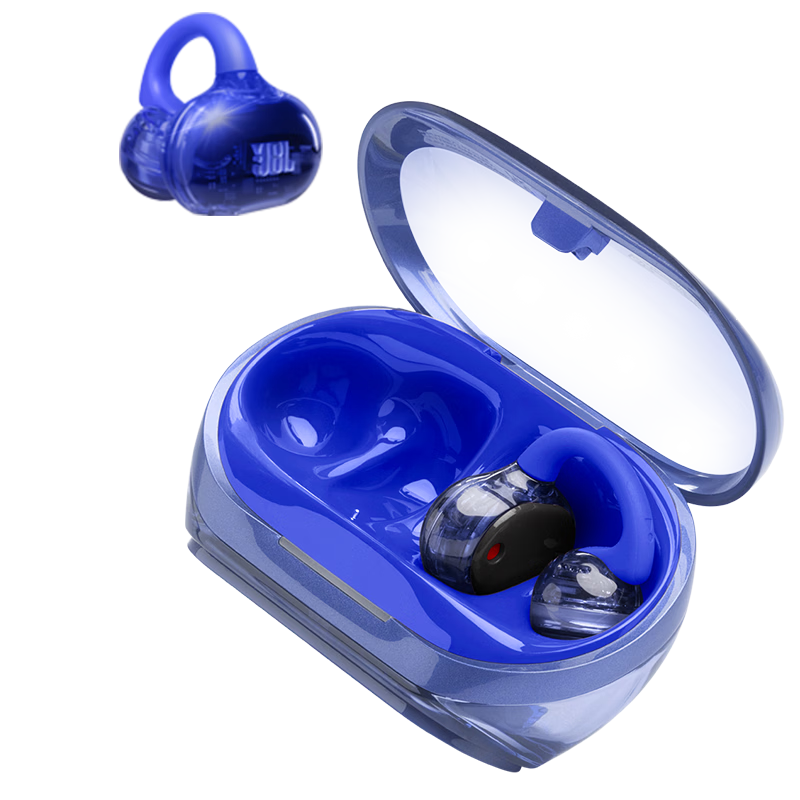 JBL SOUNDGEAR CLIPS Glass Buckle Open Wireless Bluetooth Earclip Earphones New Sports In-Ear-Free Huawei Compatible Long Battery Life Navy Blue