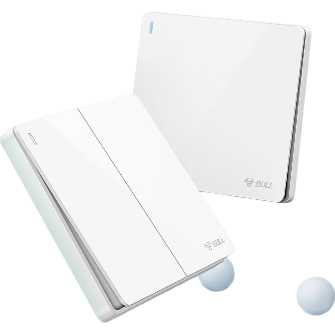 BULL Switch Socket, G12 Series, Two-Way Multi-Control Switch, 86-Type Large Panel Switch, G12K214, Ivory White