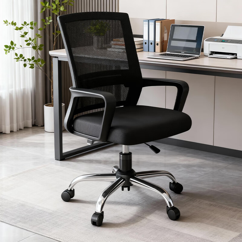 Warner New Computer Chair Comfortable Office Chair Ergonomic Backrest Study Chair for Dormitory University Students Home Use BG371