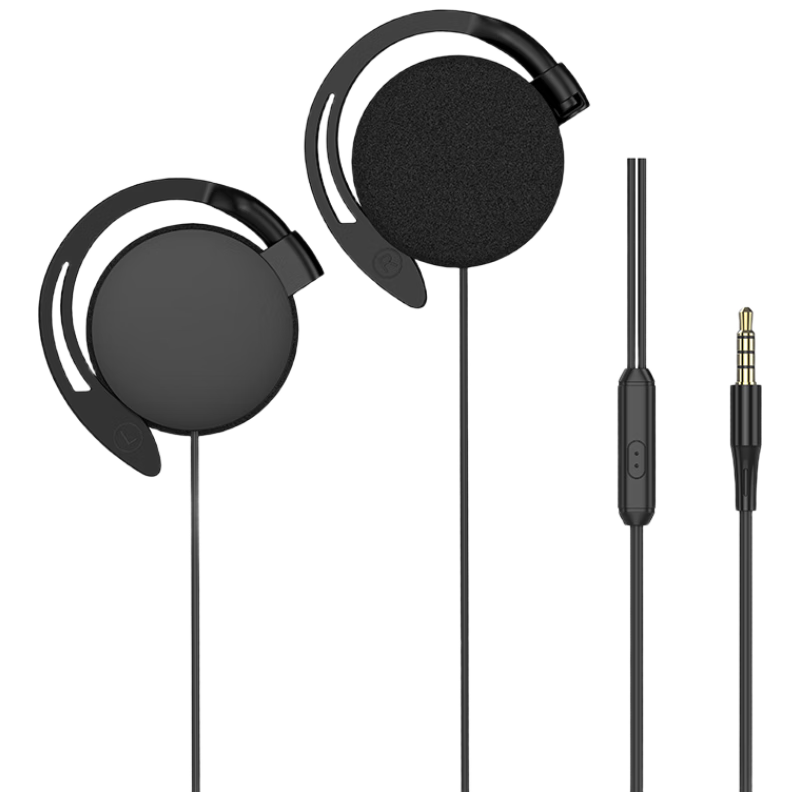 MICROKIA Wired Non-In-Ear Computer Headset with Microphone 2-in-1 Over-Ear 3.5mm Headphones for Office Meeting Study Gaming Sleep Comfortable for Long Wear Compatible with PC Tablet