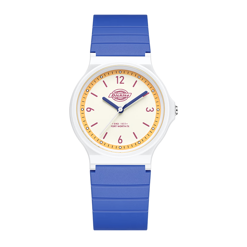 Dickies Student Watch Silent Pointer Exam Sports Watch for Teenagers Blue Model 756