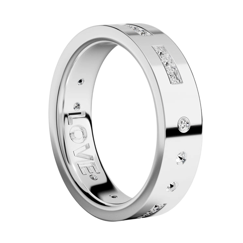 APM Monaco [Zhou Yiran's Style] LOVE Morse Code Ring, Couple Rings, Gift for Girlfriend Or Boyfriend, Birthday Present