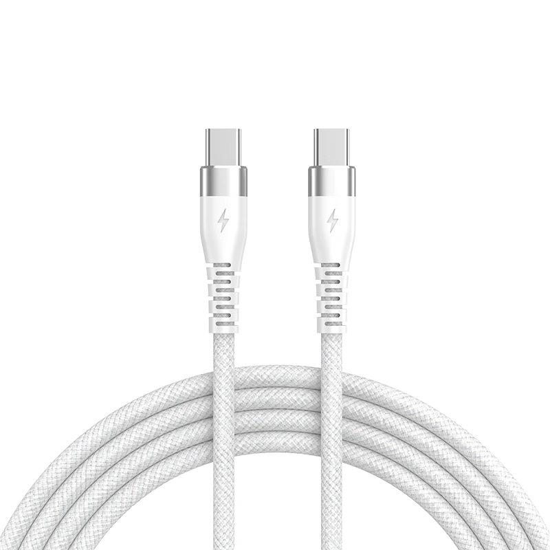 Jingxuan JD Self-Owned Brand Type-C to Type-C PD 100W Apple Charging Cable 5A Compatible with iPad Apple/Xiaomi/Oppo 30W 1.5m Glazed White