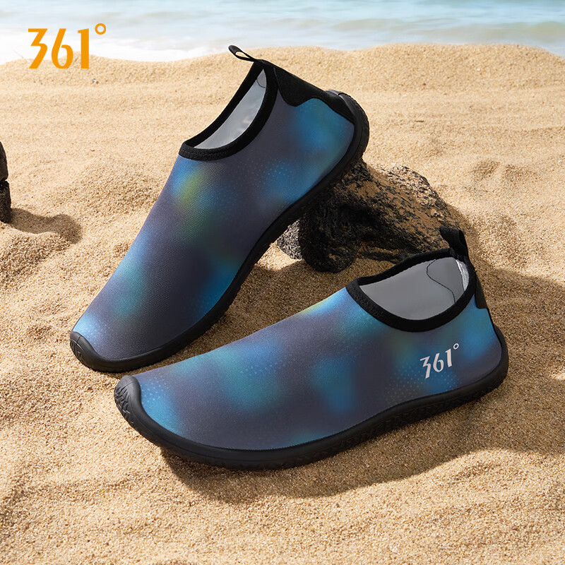 361° Men's Beach Shoes Swimming Shoes Outdoor Creek Shoes Non-Slip Anti-Puncture Adult Barefoot Skin-Friendly Diving Water Shoes