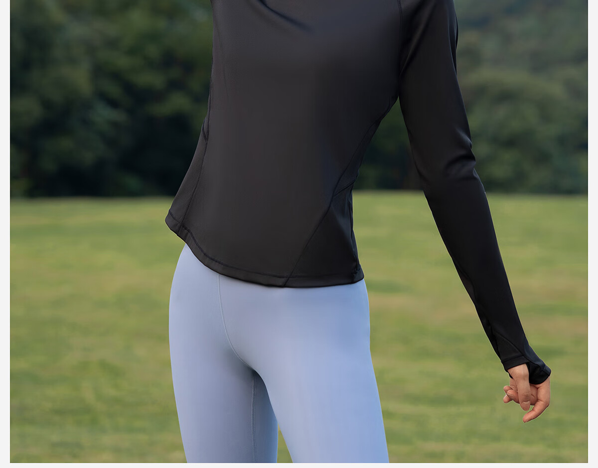 361° Women's Sports Long Sleeve Yoga T-Shirt Autumn Quick-Dry Loose Running Fitness Top 6