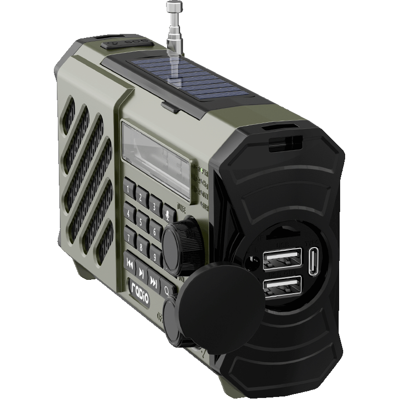 AIC Hand-Crank Generator Radio Flashlight Solar Bluetooth Portable Multifunctional Emergency Disaster Rescue Kit