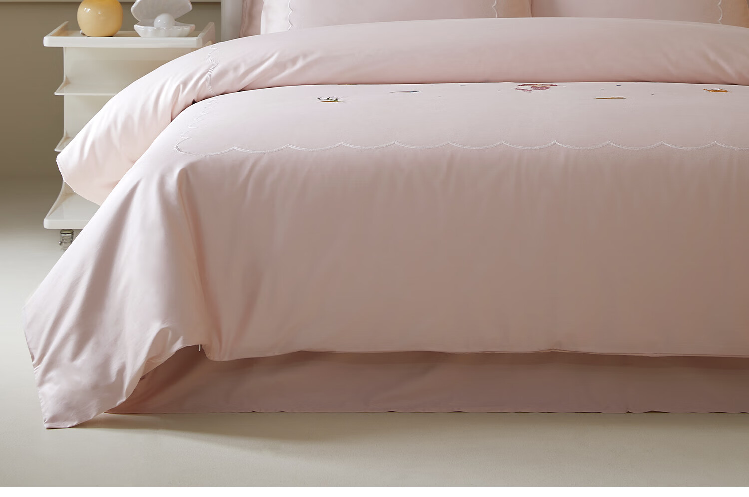 MIDO HOUSE Mingdu 60S Pro Cotton Four-Piece Bedding Set All-Season Sheet Fitted Sheet Duvet Cover - Starfall Christmas Island 1.8m Fitted Sheet Version 10