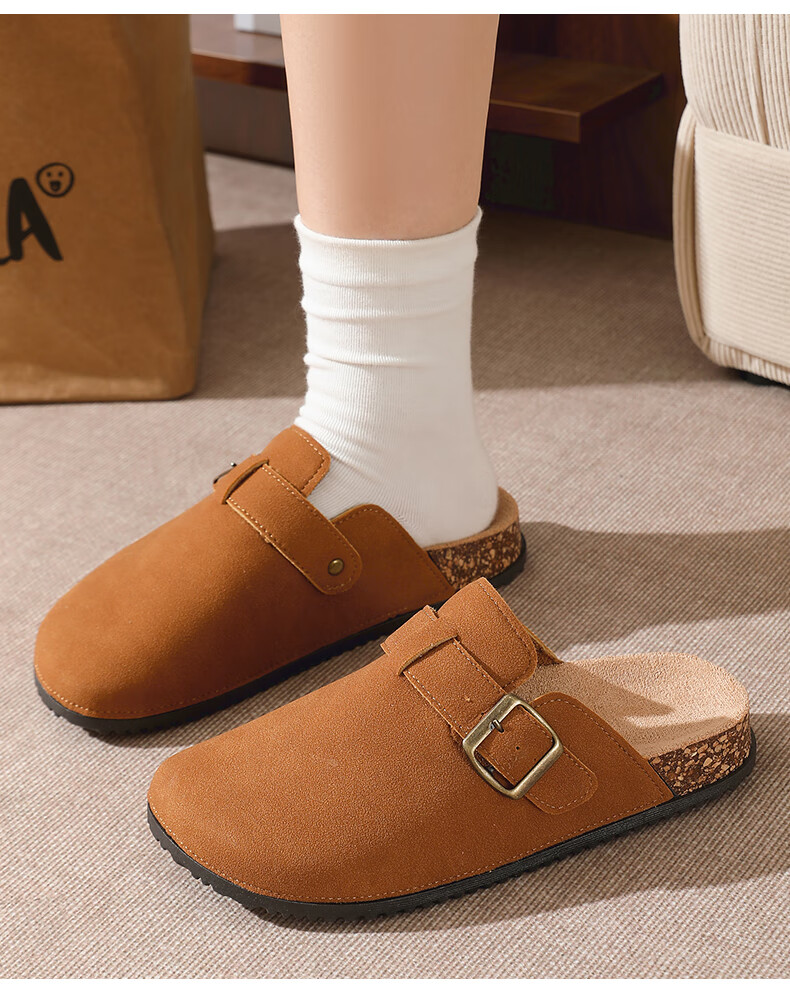 YUZHAOLIN Spring Summer Autumn Women's Birkenstock Style Faux Leather Slip-On Mules YF002 12