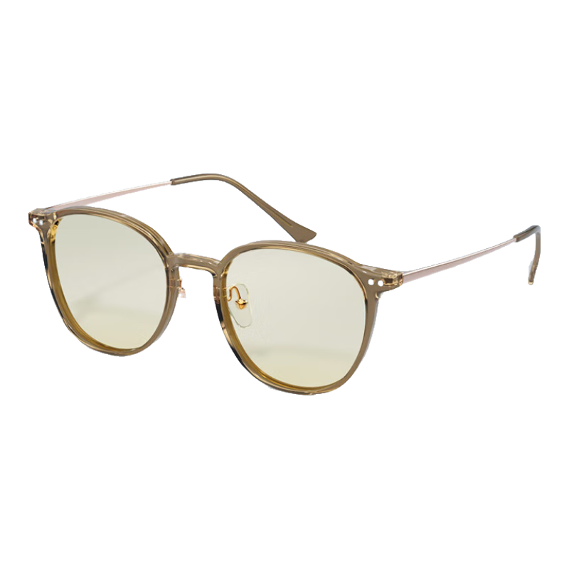 JD Original Anti-Blue Light Glasses, Anti-Radiation Non-Prescription Clear Lens Phone Computer High-Definition Protective Eyewear for Men And Women, Round Frame