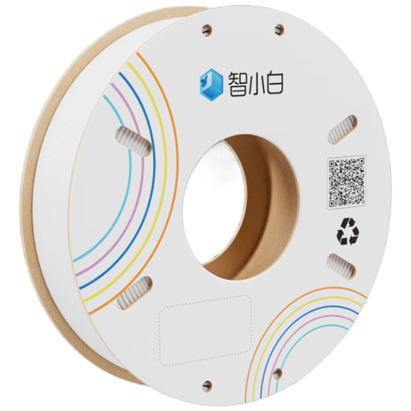Zhixiaobai 3D Printing PLA Filament White 250g/Roll, Rich Colors, High Versatility, Cost-Effective, Beginner-Friendly, Easy to Print, Safe and Eco-Friendly