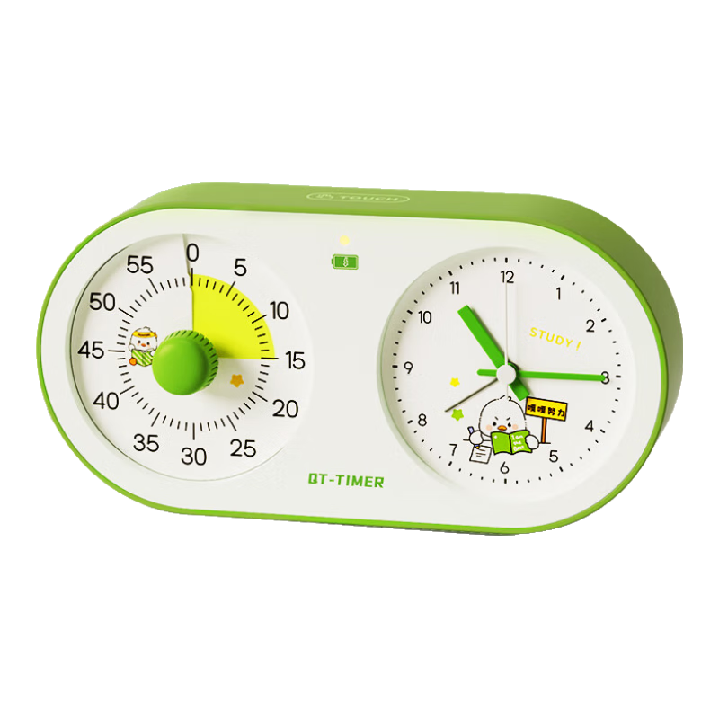 QITE Timer, Learn Self-Discipline, 2026 New Model for Primary School Students, Time Management Device, Electronic Alarm Clock, Countdown Reminder, Wake-Up Aid, Birthday Gift for Boys