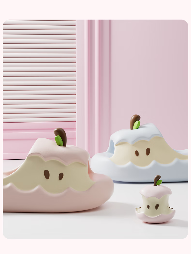 Chedoir Mandarin Duck Apple Women's Summer Cute Cartoon Home Non-Slip Shower Couple Slippers Outdoor Sandals 2