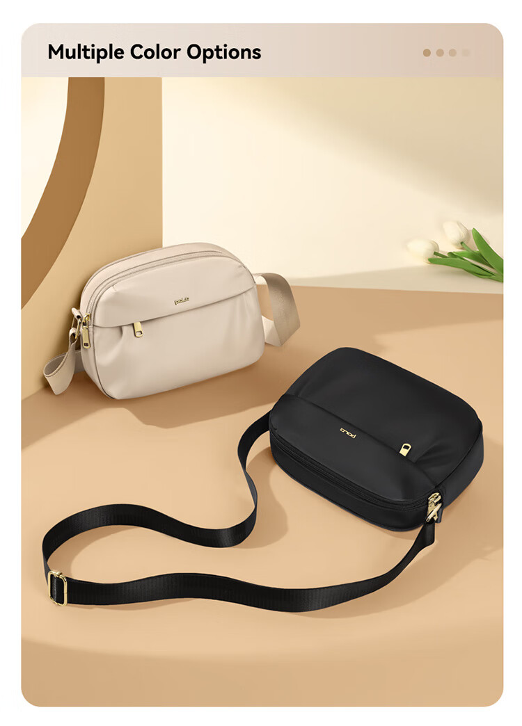 POLO Women's Lightweight Single Shoulder Crossbody Bag Large Capacity 8.3-inch iPad Bag Casual Phone Sports Sling Bag 1