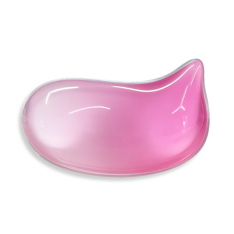 EXCO Transparent Wrist Rest Mouse Pad Ergonomic Silicone Wrist Support Gradient Pink 0679