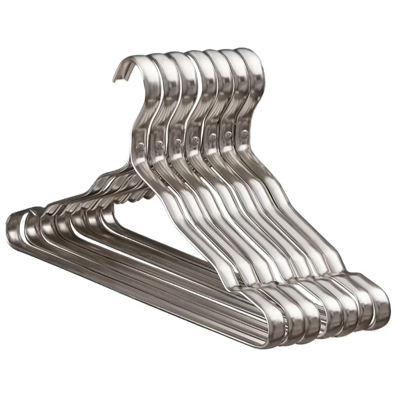Mengtin Space Aluminum Alloy Clothes Hangers Home Drying Rack Space Silver 10-Pack