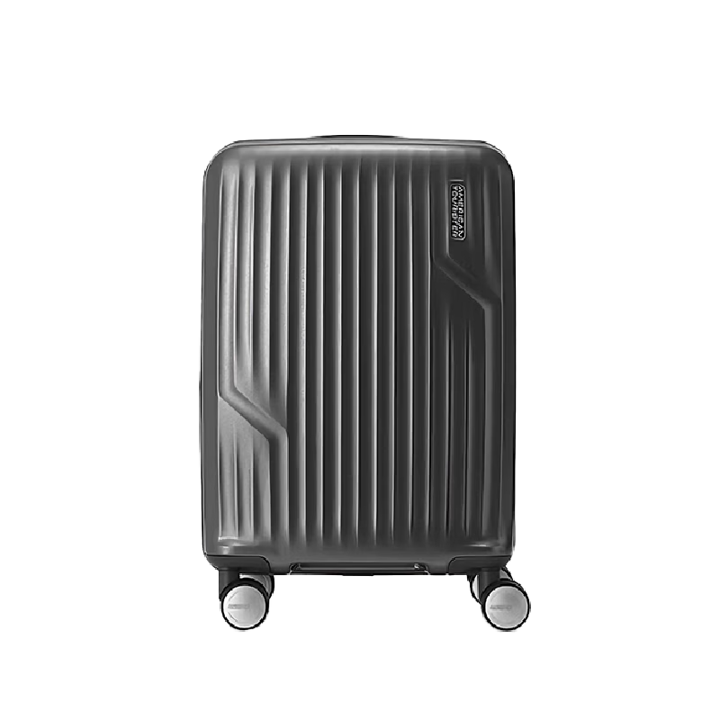 AMERICAN TOURISTER 20-inch Carry-on Luggage Men's Lightweight Trolley Small Travel Suitcase with Password Lock NM6*18001 Carbon Black