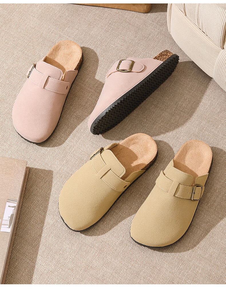 YUZHAOLIN Spring Summer Autumn Women's Birkenstock Style Faux Leather Slip-On Mules YF002 13