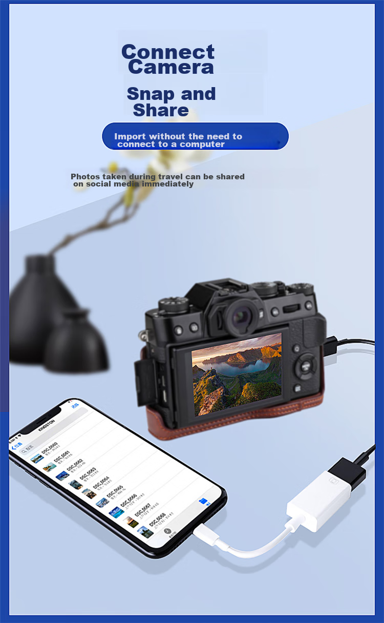 JOWOYE Apple Hard Drive Converter, Phone Screen Mirroring Device, Huawei Type-C Android TF/SD Memory Card Reader, Computer IPad/iPhone17/16 Adapter, USB Drive Keyboard Mouse HDMI 7